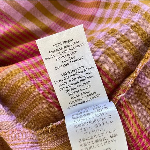 Kavu Spring Plaid Rita Dress Cotton S - Picture 13 of 15